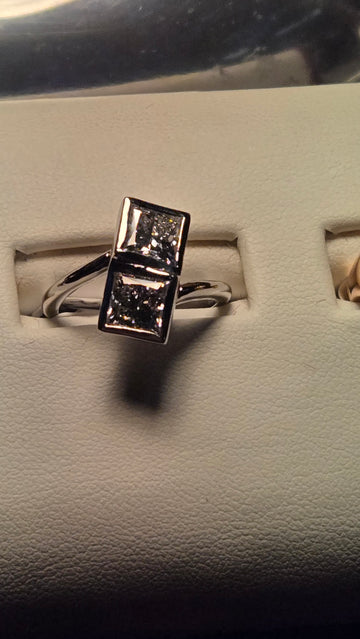 Engagement Ring - 14k White Gold - 2.66 ct  Lab-Created Princess Diamond - VVS2 E - 6.1g