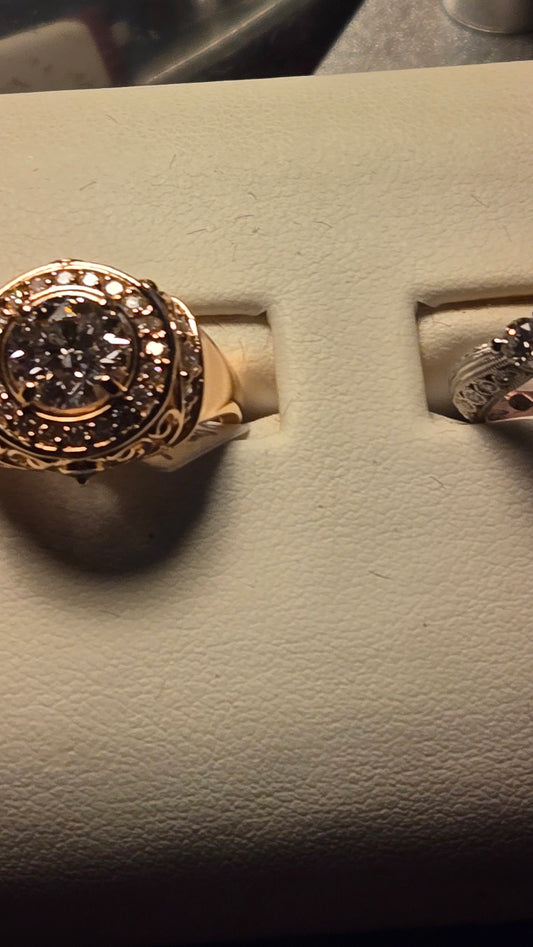 Engagement Ring - 14k Rose Gold - 1.89 ct  Lab-Created Round Diamond - VVS2 D - 9.4g