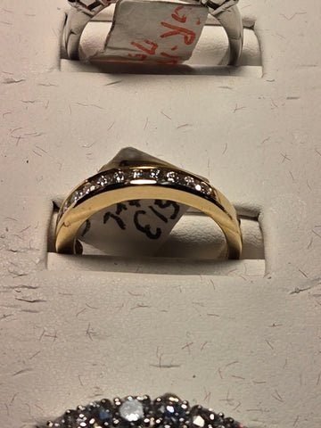 Wedding Ring - 14k Gold - 0.25 ct  Round Diamond - F VS1 - 3.5g