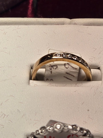 Wedding Ring - 14k Gold - 0.35 ct  Round Diamond - G VS1 - 3g
