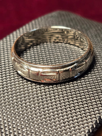 4.8mm Ring - 14K White Gold - 3.8 g