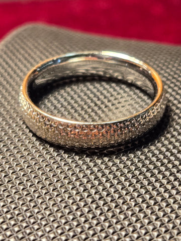 3.9mm Ring - 14K White Gold - 2.2 g