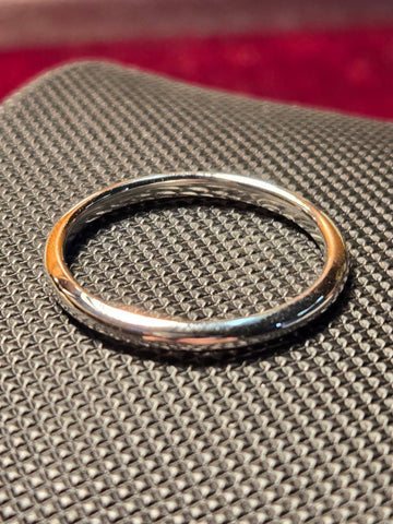 1.9mm Ring - 14K White Gold - 1.6 g