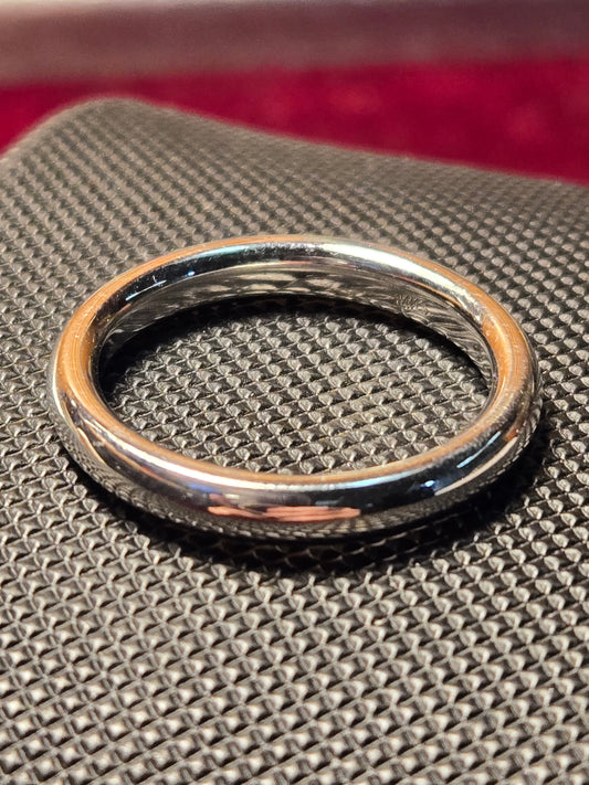 14K White Gold Band 4.3g