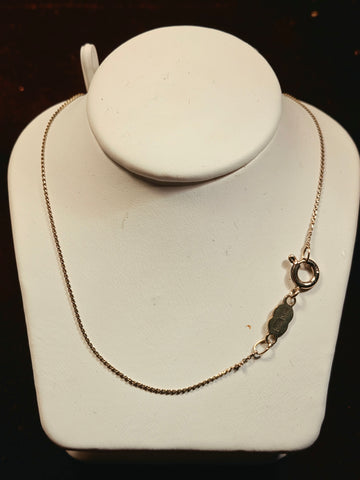 16in 0.6mm Serpentine Necklace - 14K Gold - 1.4 g