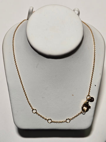 17in 0.7mm Cable Necklace - 14K Gold - 1.5 g