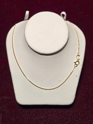 16in 0.7mm Curb Necklace - 14K Gold - 1.1 g