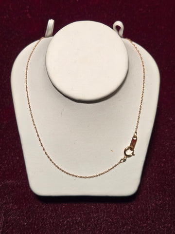 18in 0.7mm Singapore Necklace - 10K Gold - 0.5 g