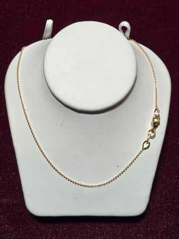 17in 0.7mm Cable Necklace - 14K Gold - 1.5 g