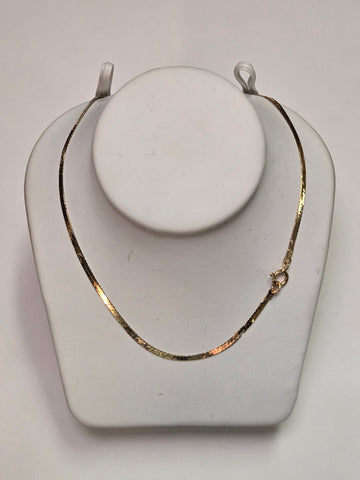 24in 1.4mm Snake Chain Necklace - 14K Gold - 2.5 g