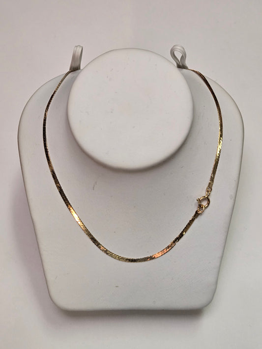 14K Gold Snake Chain Necklace 24" 2.5g