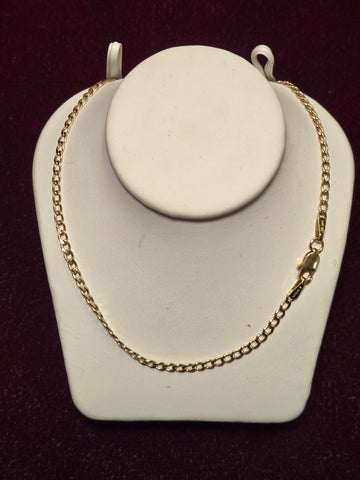 24in 2.5mm Curb Chain Necklace - 14K Gold - 2.8 g