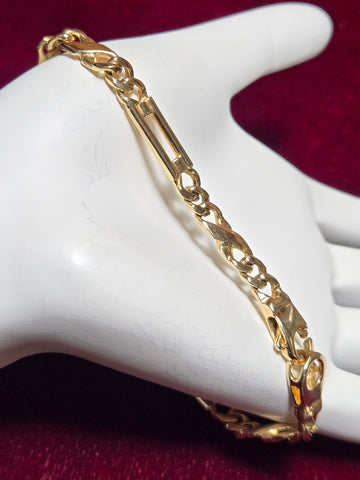 14K White Gold Infinity Chain Bracelet 7.5" 12.3g