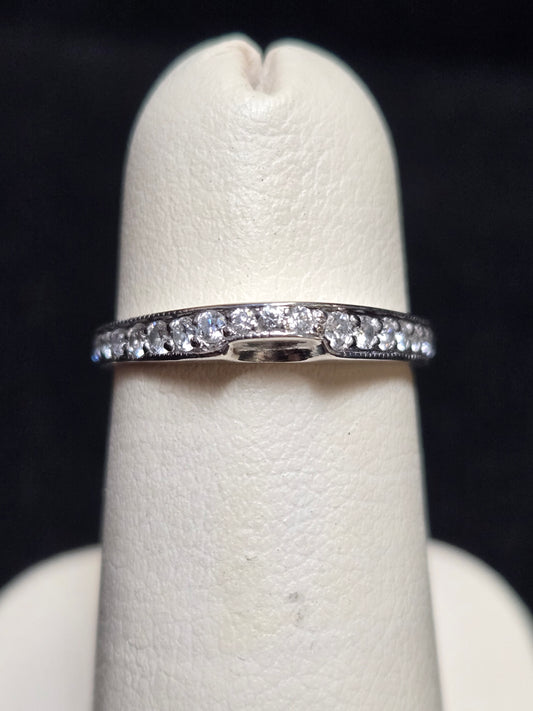 950 Platinum Wedding Band 0.76ct Round Diamond 3.5g