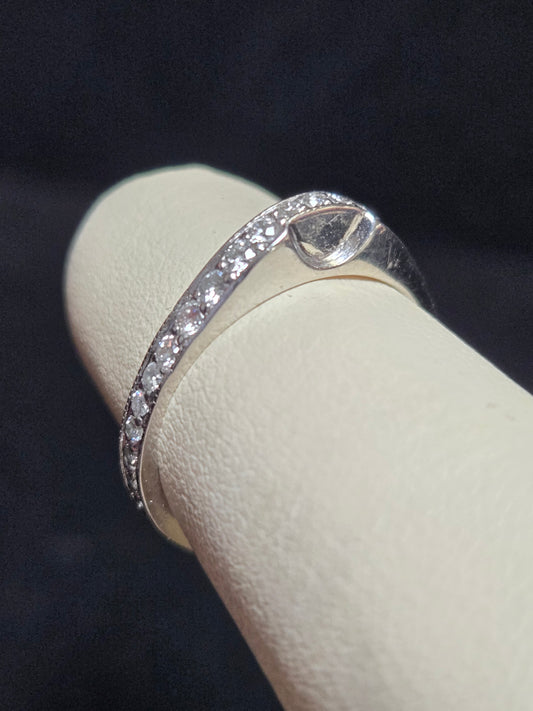 950 Platinum Wedding Band 0.76ct Round Diamond 3.5g