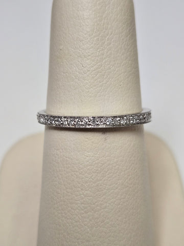 18K White Gold 0.5ct Natural Diamond Ring 1.8g