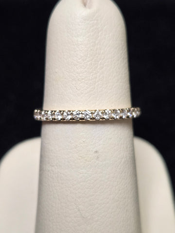 14K White Gold 0.5ct Lab-Created Diamond Ring 1.6g