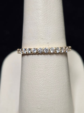 14K Gold 1ct Lab-Created Diamond Ring 1.6g
