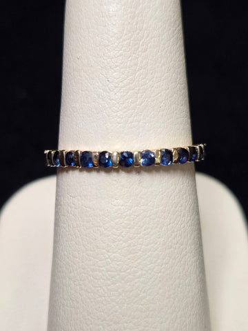 14K Gold 0.25ct Natural Sapphire Ring 1.3g