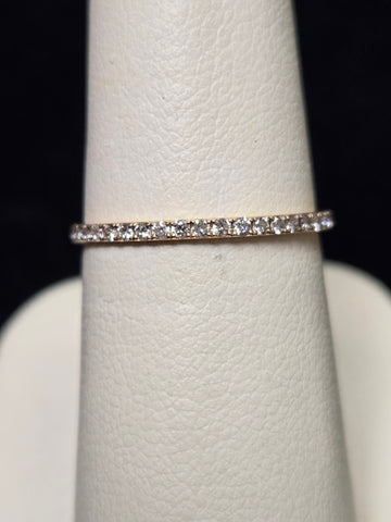 14K Gold 0.44ct Natural Diamond Ring 0.7g