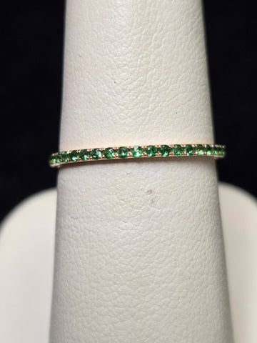 14K Gold 0.44ct Natural Tsavorite Ring 0.7g