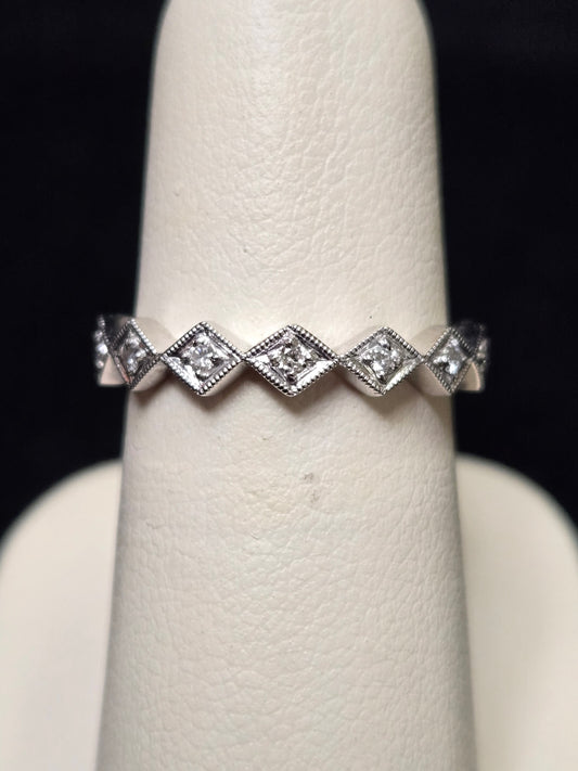 18K White Gold Eternity Ring 0.2ct Round Diamonds 3.5g