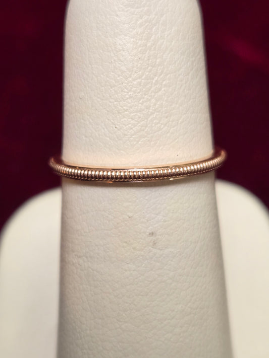 14K Rose Gold Band 1.4g