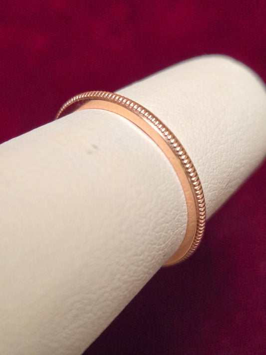 14K Rose Gold Band 1.4g