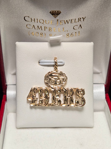 14K Gold 49ers Pendant 4.1g