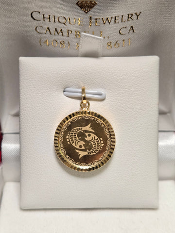18K Gold Pieces Pendant 3.3g