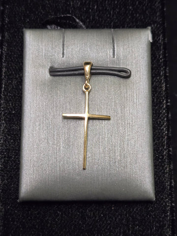 14K Gold Cross Pendant 1g