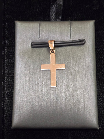14K Gold Cross Pendant 0.6g
