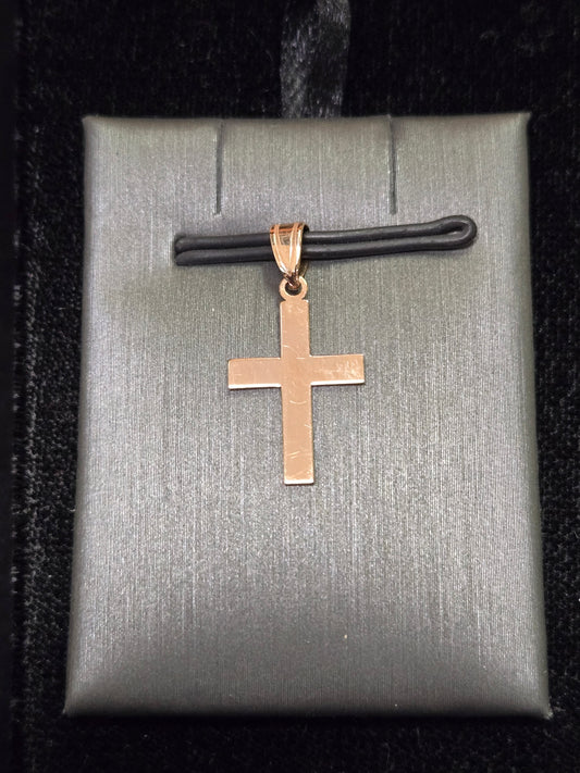 14K Gold Cross Pendant 0.6g
