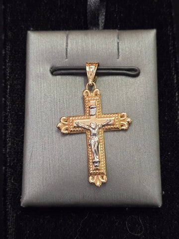 14K Gold Crucifix Pendant 1.9g