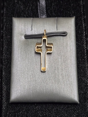 14K Gold Cross Pendant 1g