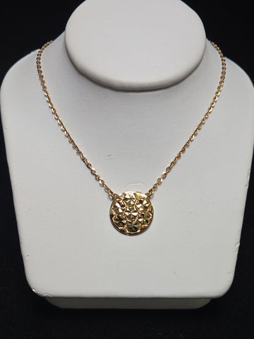 14K Gold Flat Cable Chain Necklace 18" 2.2g