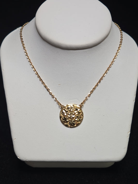 14K Gold Flat Cable Chain Necklace 18" 2.2g