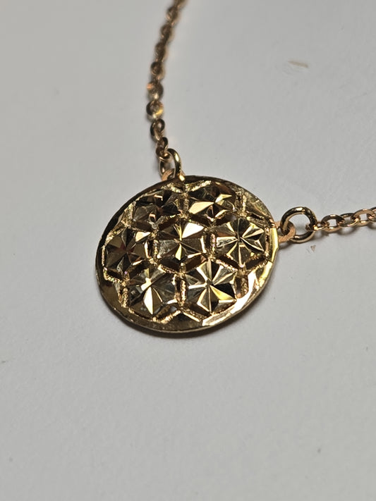 14K Gold Flat Cable Chain Necklace 18" 2.2g